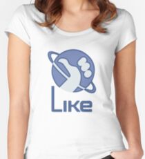 Like HHGTTG Women's Fitted Scoop T-Shirt