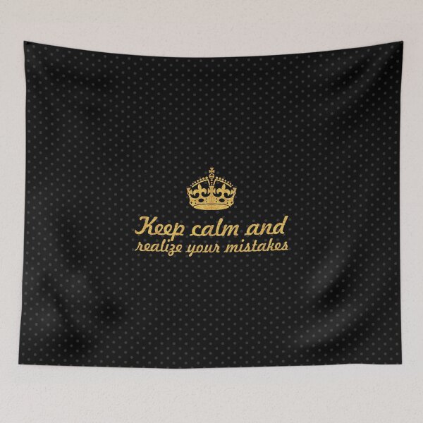 Item preview, Keep calm and realize your mistakes... Inspirational Quote designed and sold by Powerofwordss.