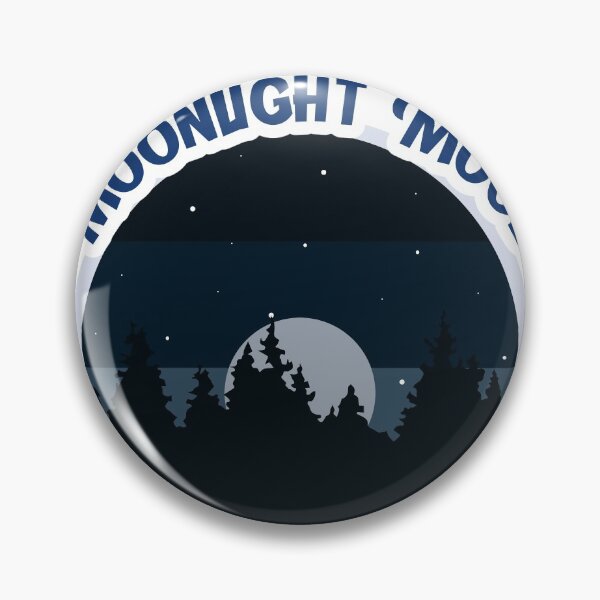 Item preview, Moonlight mood night moon forest tree mood design designed and sold by Rene-Greff.