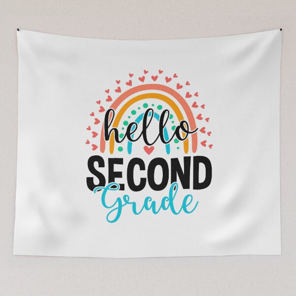 Item preview, Hello Second Grade designed and sold by WaveOcean123.