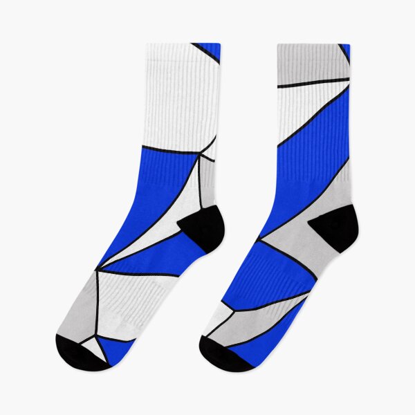Item preview, Abstract geometric pattern - blue, gray, black and white. designed and sold by K.S ART.