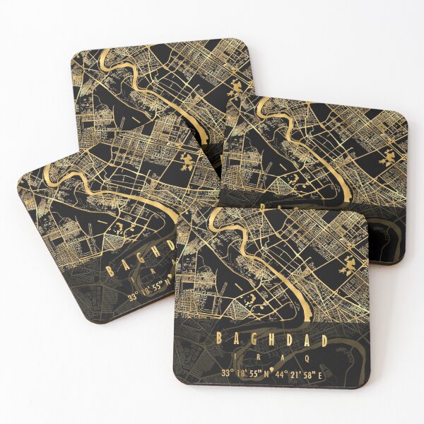 Item preview, Baghdad Map Iraq designed and sold by hatimelhag.