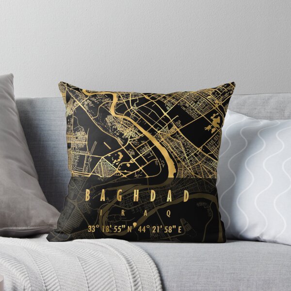 Item preview, Baghdad Map Iraq designed and sold by hatimelhag.