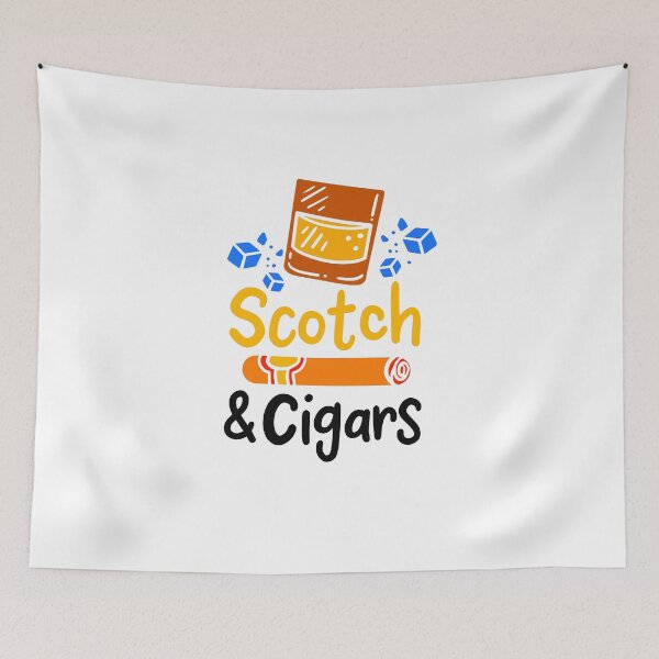 Item preview, Scotch Whiskey and Cigars Ice Glass Nice Drink designed and sold by tarek25.