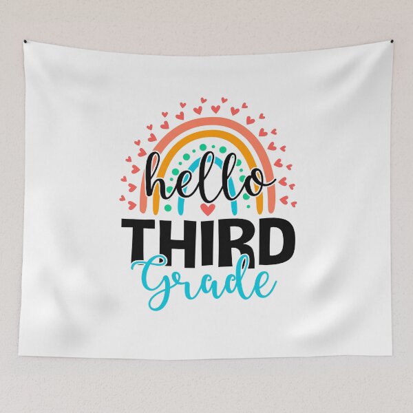 Item preview, Hello Third Grade designed and sold by WaveOcean123.