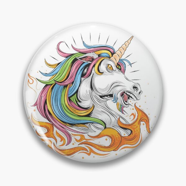 Item preview, Angry Unicorn With Fire Flames designed and sold by EpicArtz.