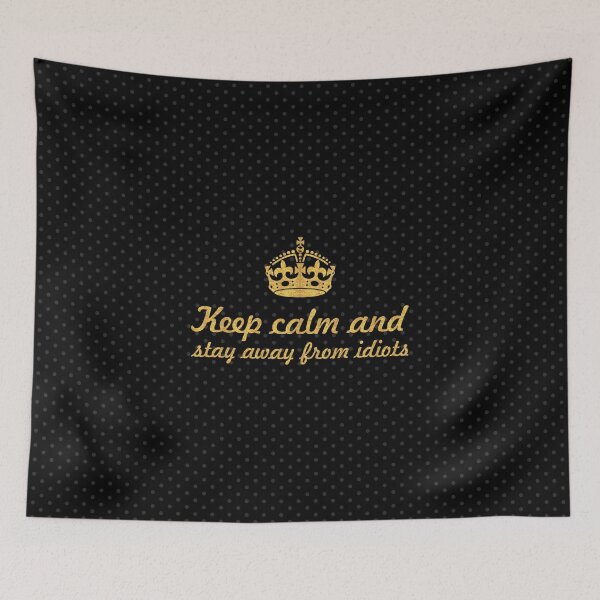 Item preview, Keep calm and stay away from idiots... Inspirational Quote designed and sold by Powerofwordss.
