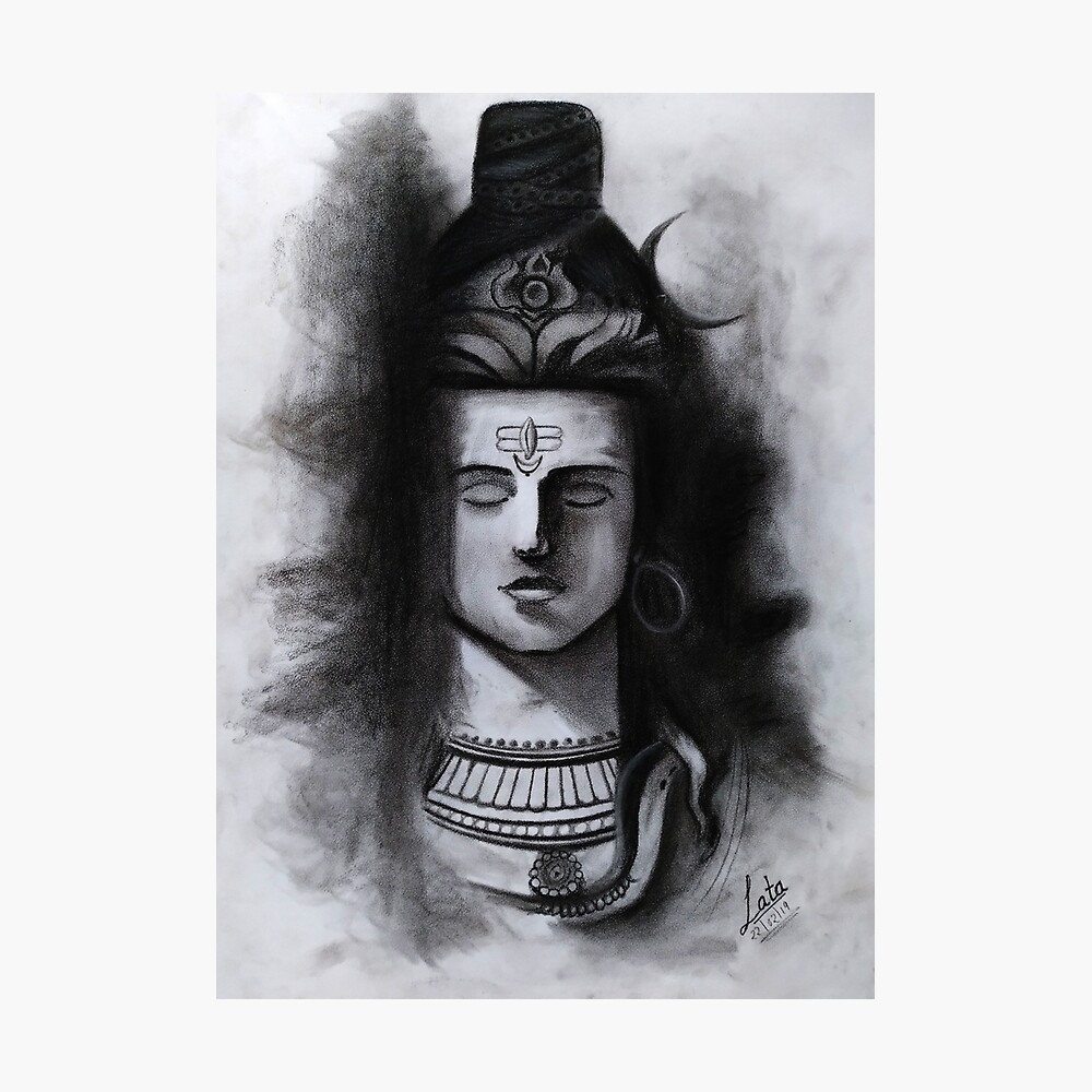 Hand draw hindu lord shiva sketch for indian god maha shivratri background  5657469 Vector Art at Vecteezy