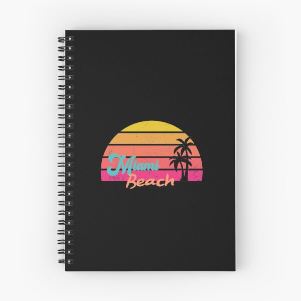 Item preview, Retro Miami Beach Sunset designed and sold by VintagePathway.