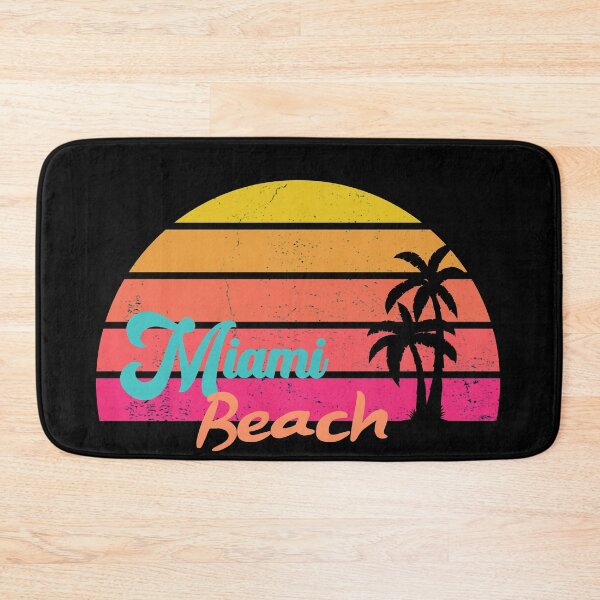 Item preview, Retro Miami Beach Sunset designed and sold by VintagePathway.