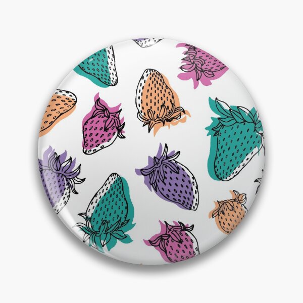 Item preview, Offset effect strawberry field in cotton candy colours designed and sold by Printables Passions.