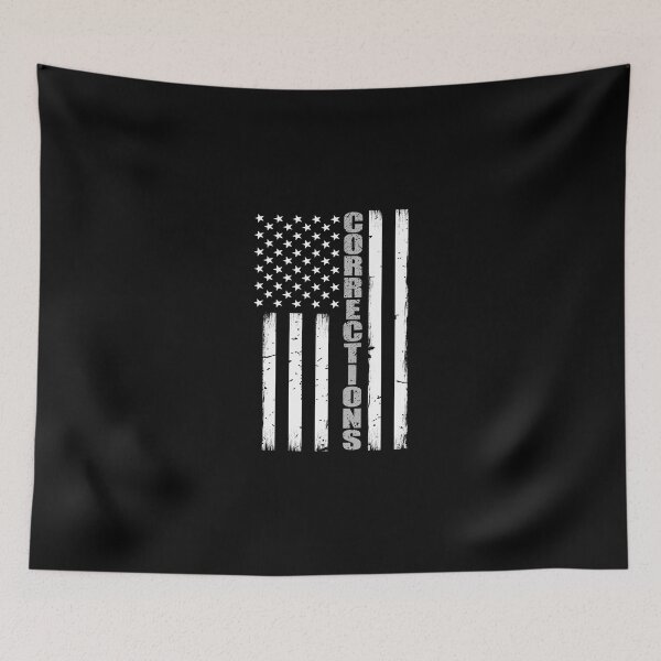 Item preview, Thin Silver Line Corrections Flag designed and sold by elviakenni.