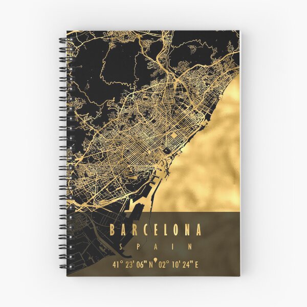 Artikelvorschau, Barcelona Karte Spanien entworfen und verkauft von hatimelhag.