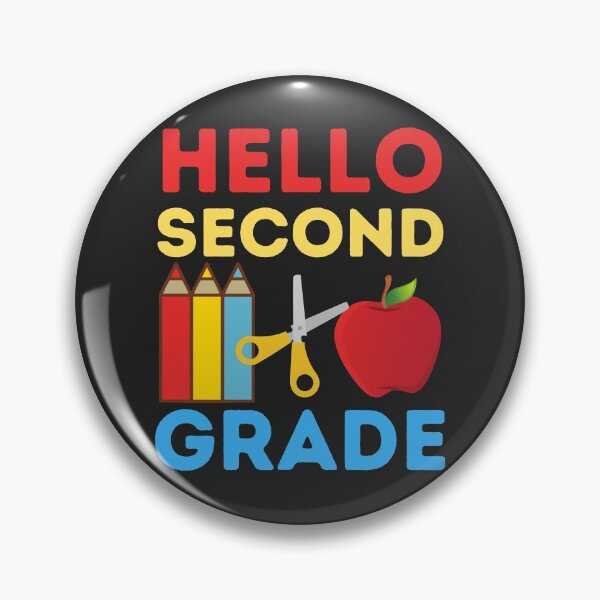 Item preview, Hello second grade school t-shirt design designed and sold by PinkArtDesigns.