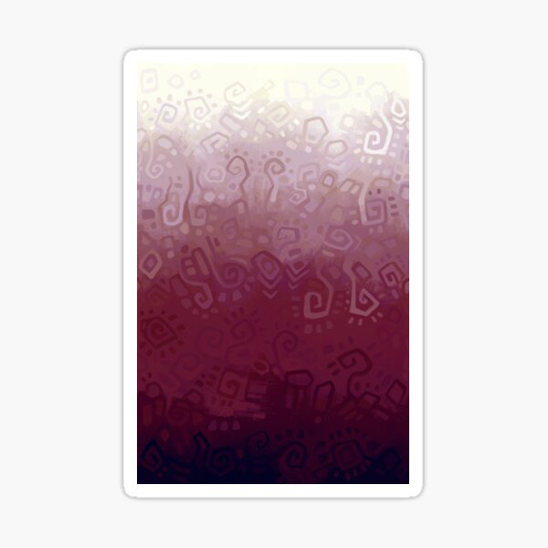 Red gradient Sticker