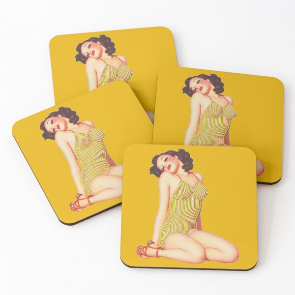 Item preview, Vintage Striped Swimsuit Beach Bathing Beauty Pinup Girl designed and sold by CoupleCrafters.