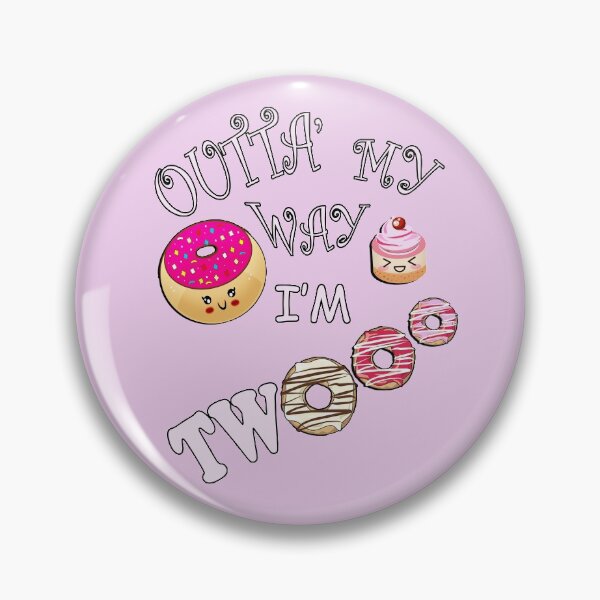 Item preview, Cute Birthday Two Year Old, Outta My Way I'm Twooo Kawaii Donut designed and sold by Cute & Sassy Custom Gifting Boutiques.
