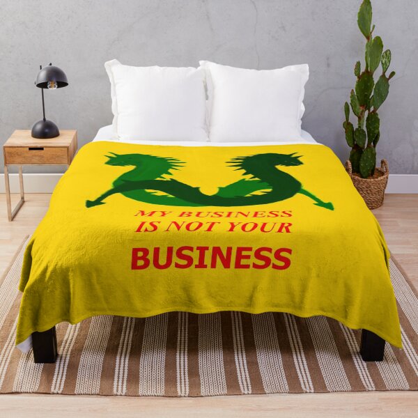 Item preview, My Business Is Not Your Business (Two Green Sea Serpents) designed and sold by SelfUpgrade.