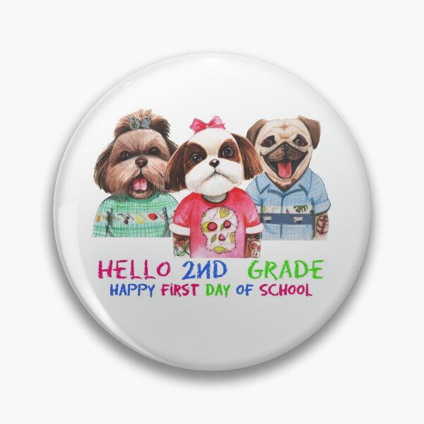 Artikelvorschau, Hallo 2. Klasse, schönen ersten Schultag entworfen und verkauft von juartshop.