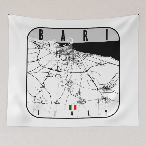 Item preview, Bari Map Italy designed and sold by hatimelhag.