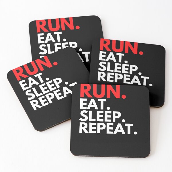 Item preview, Run Eat Sleep Repeat T-Shirt designed and sold by StefanSparks.