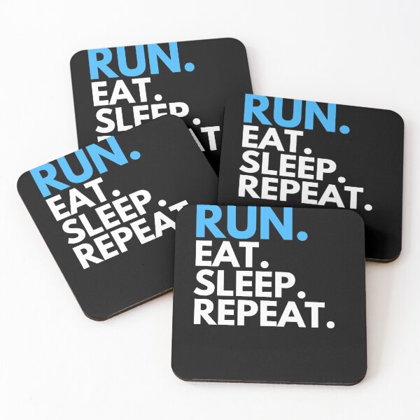 Item preview, Run Eat Sleep Repeat T-Shirt designed and sold by StefanSparks.