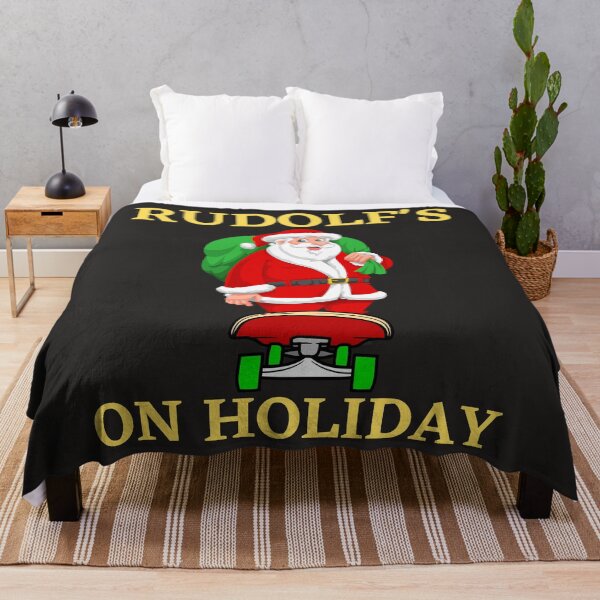 Item preview, Funny Christmas Santa Skateboarding t-shirt design designed and sold by PinkArtDesigns.