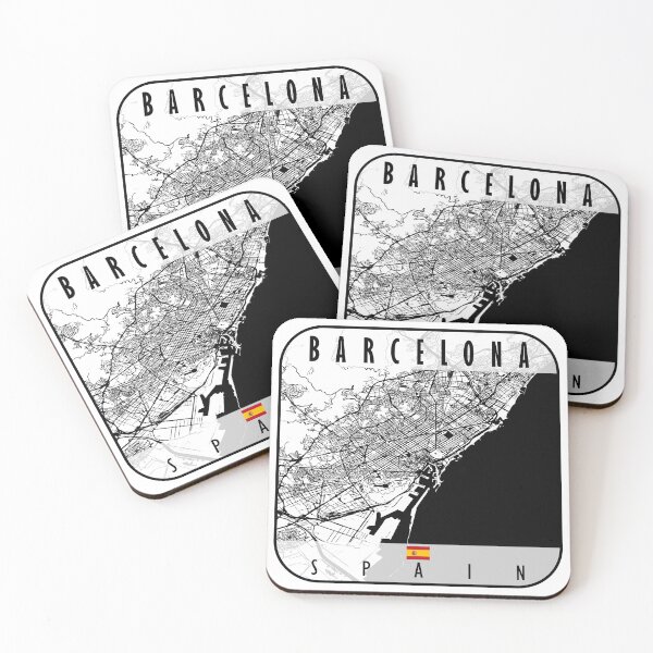 Item preview, Barcelona Map Spain designed and sold by hatimelhag.