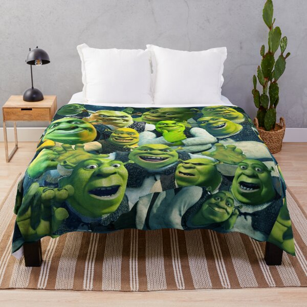 Shrek collage poster design 2021 Throw Blanket