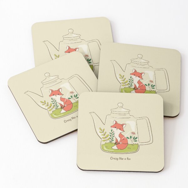 Item preview, Cute Fox Inside Teapot designed and sold by PlebFashun.