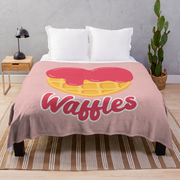 Item preview, cute kawaii heart shaped waffle, belgian waffle love designed and sold by TrueType.