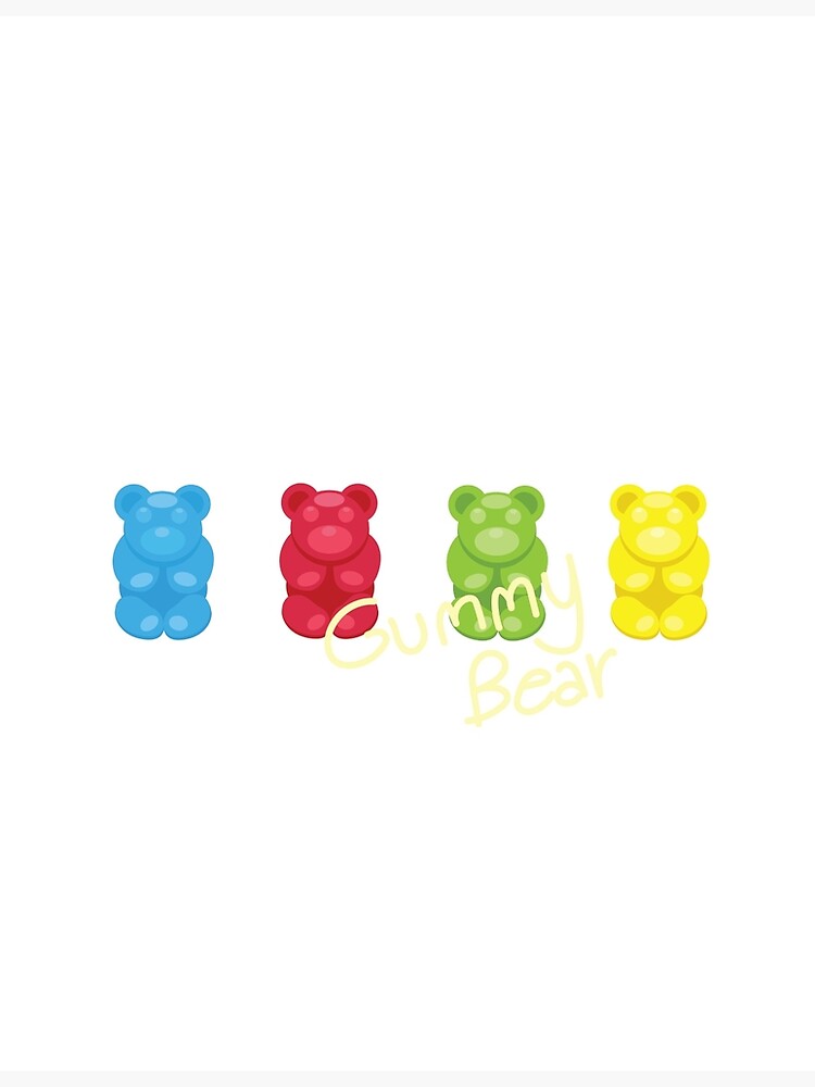 Cartoon Gummy Bear Metal Prints for Sale