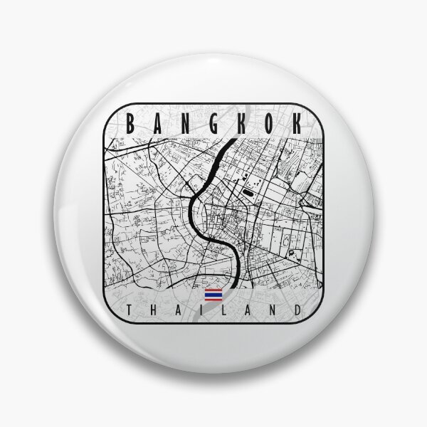 Item preview, Bangkok Map Thailand designed and sold by hatimelhag.