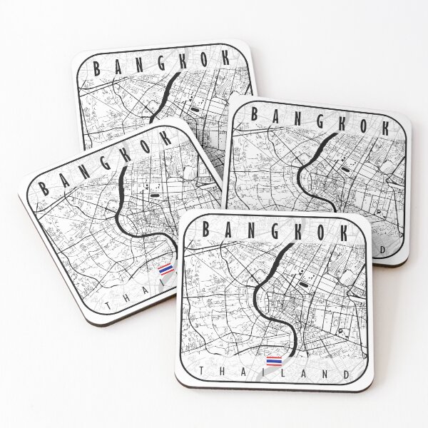 Item preview, Bangkok Map Thailand designed and sold by hatimelhag.
