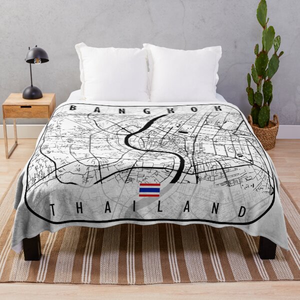 Item preview, Bangkok Map Thailand designed and sold by hatimelhag.