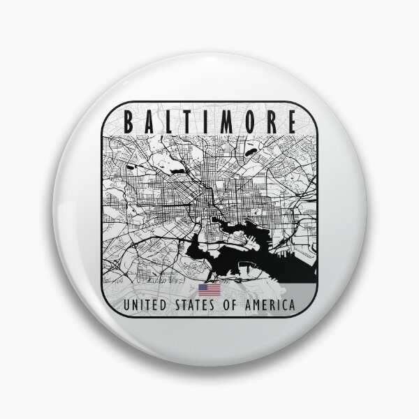 Item preview, Baltimore Map USA designed and sold by hatimelhag.