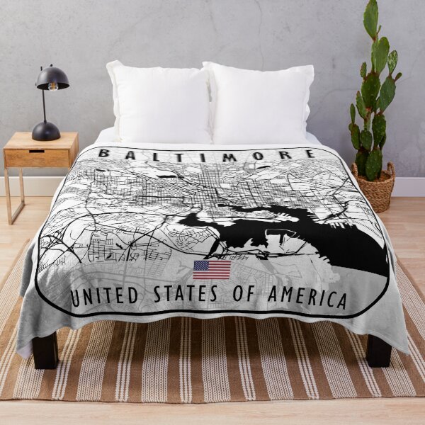 Item preview, Baltimore Map USA designed and sold by hatimelhag.