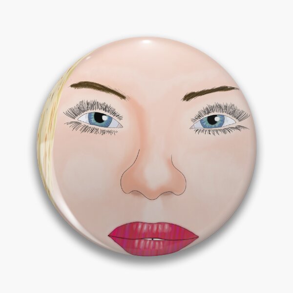 Item preview, Blonde Face Line Art and Oil Painting designed and sold by BareBeauty.