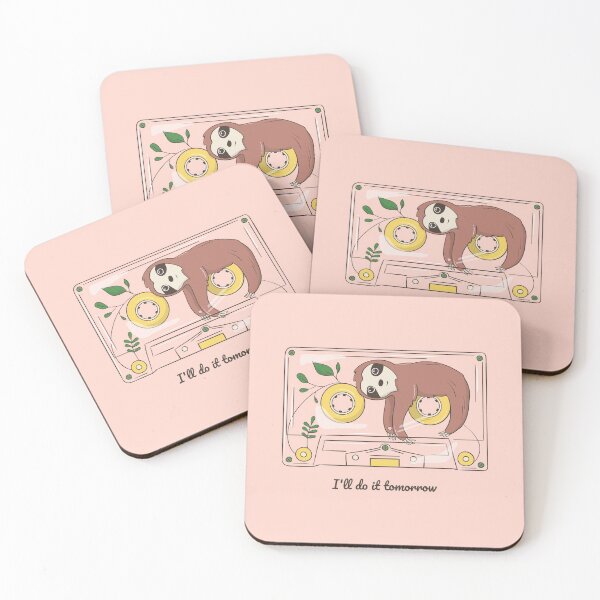 Item preview, Cute Sloth Inside Cassette designed and sold by PlebFashun.