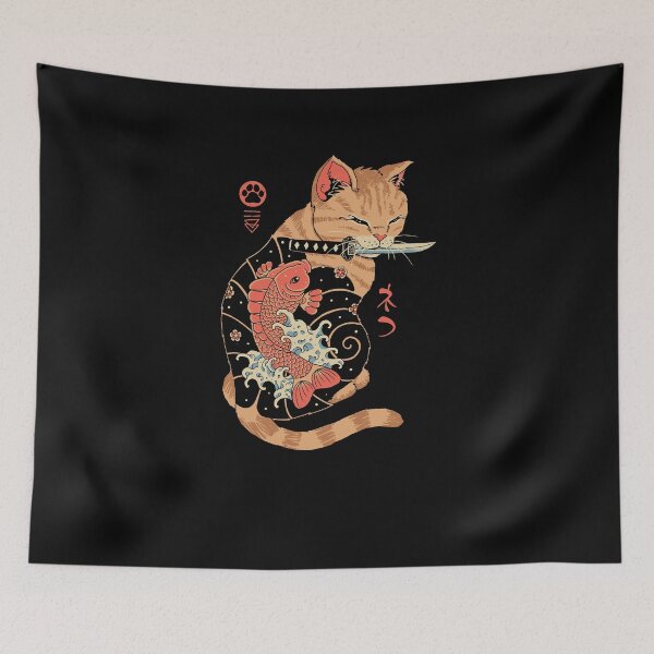 Item preview, Carp Tattooed Cat designed and sold by vincenttrinidad.