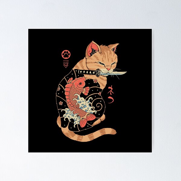 Item preview, Carp Tattooed Cat designed and sold by vincenttrinidad.