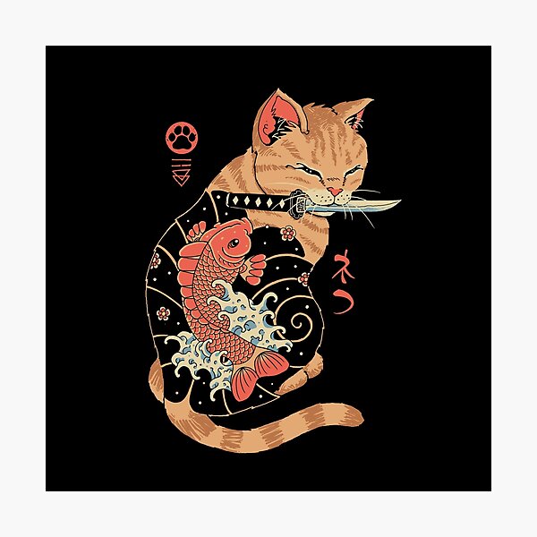 Item preview, Carp Tattooed Cat designed and sold by vincenttrinidad.