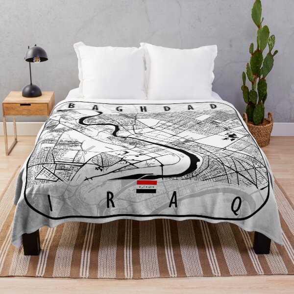 Item preview, Baghdad Map Iraq designed and sold by hatimelhag.