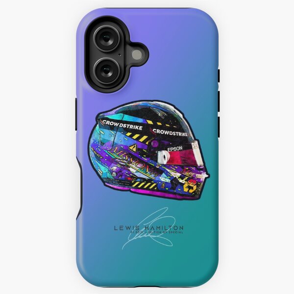 Vista previa del artículo con la obra «Ilustración especial del casco Mercedes del GP de Gran Bretaña de F1 2021 de Lewis Hamilton», diseñado y vendido por d25bev.