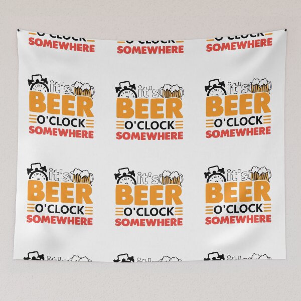 Item preview, It's Beer O'clock Somewhere designed and sold by eajob.