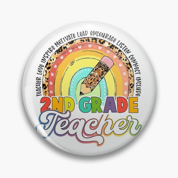 Item preview, 2nd Grade Teacher Love Inspire designed and sold by WaveOcean123.