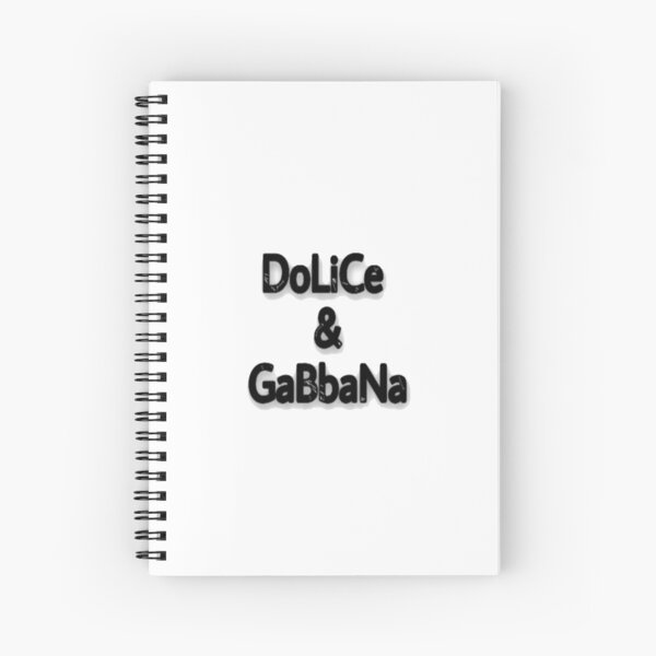 Dolce And Gabbana Spiral Notebooks for Sale | Redbubble