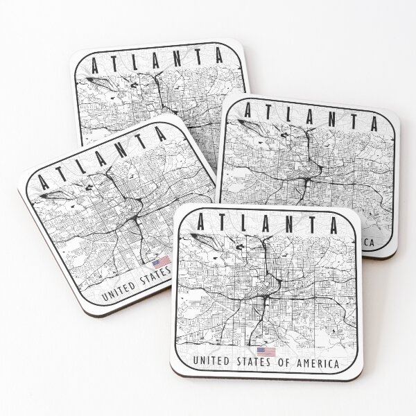Item preview, Atlanta Map USA designed and sold by hatimelhag.