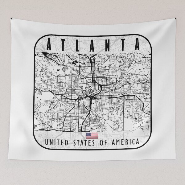 Item preview, Atlanta Map USA designed and sold by hatimelhag.