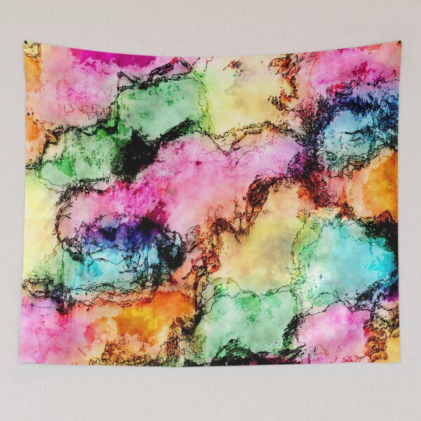 Item preview,   Abstract Watercolor Design,Digital painted abstract design,Colorful texture.Fractal art.Abstract Geometric Background designed and sold by oyonni design.